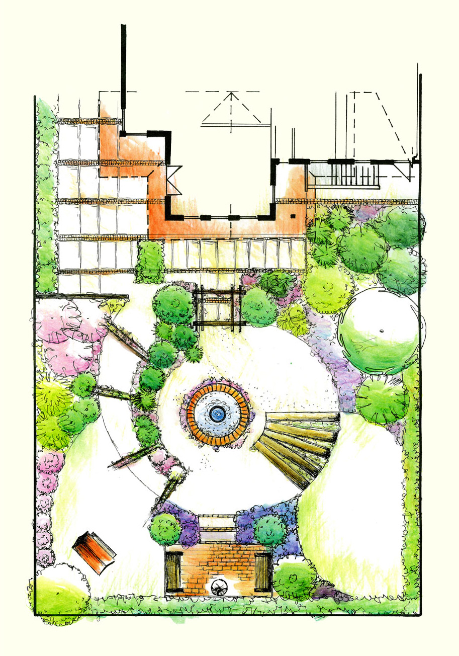 Gartengestaltung Libelle - Isabella Pfenning - Gartenplanung - Asiatischer Garten