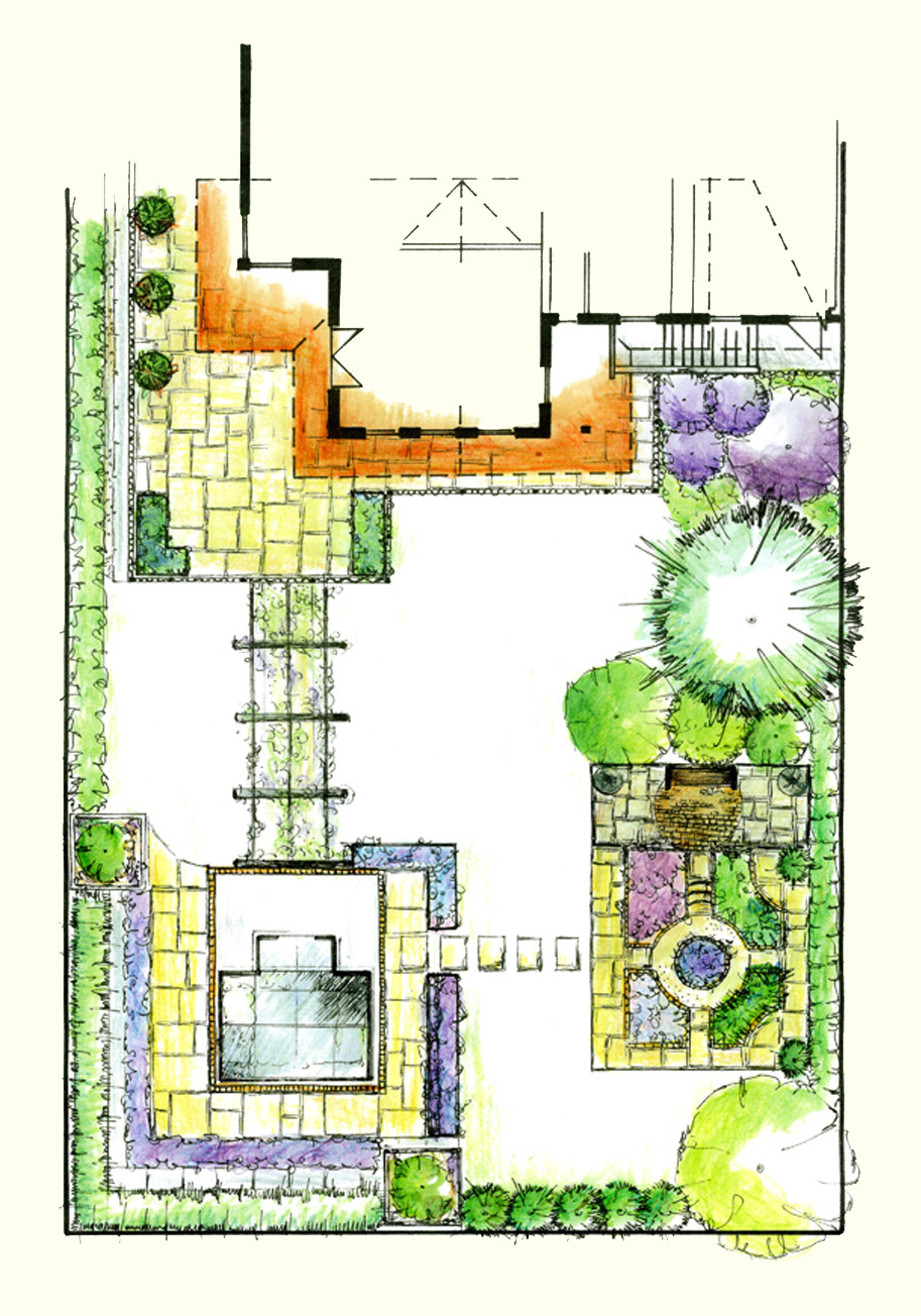 Gartengestaltung Libelle - Isabella Pfenning - Gartenplanung - Mediterraner Garten