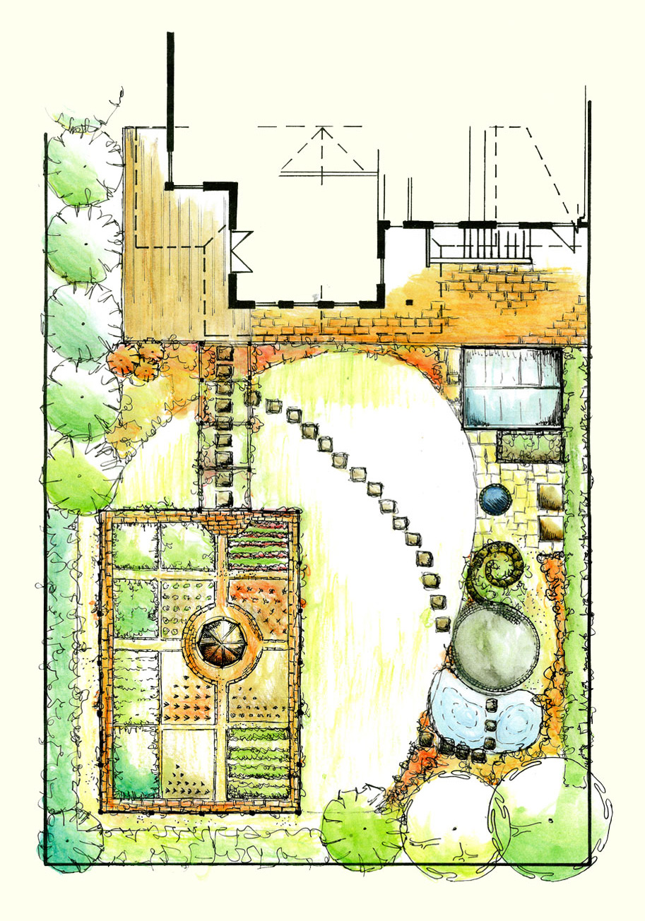 Gartengestaltung Libelle - Isabella Pfenning - Gartenplanung - Nutzgarten